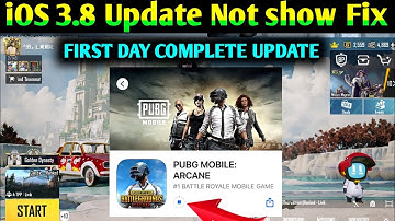 How To Update Pubg 3.8 In IOS | Pubg 3.8 Update Not Showing In App Store | Pubg 3.8 Update IOS