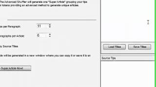 Article Spinning Software - The best article spinner and rewriter Super Article Spinner