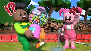 ROBLOX Brookhaven 🏡RP : Gumball Machine Chalenge with Sister - Roblox Animation