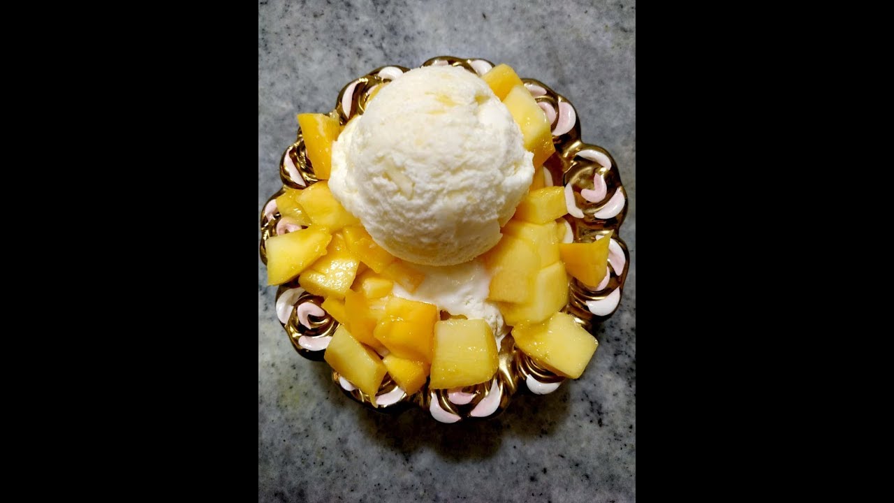 White chocolate mango ice cream, This recipe you won't find in whole