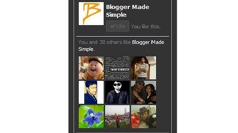How to Get Facebook Like box in Blogger Blog