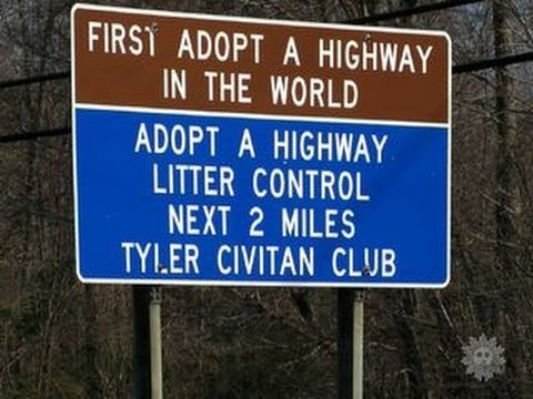 Almanac: Adopt-a-Highway signs 