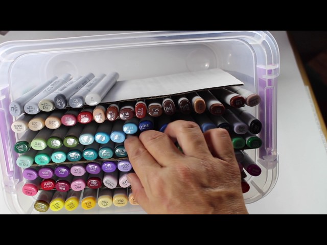 🍓 DIY Cheap Copic Marker Storage 🍓  Marker storage, Diy marker storage,  Craft storage organization