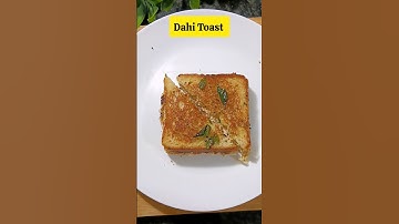 Trending Dahi Toast | दही टोस्ट - 5 मिनिट में बनाइये | Healthy Breakfast Recipes  #viral #shorts