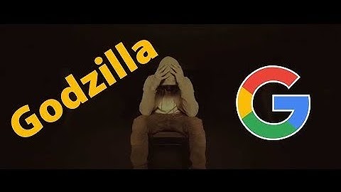 Godzilla but every word is a Google image