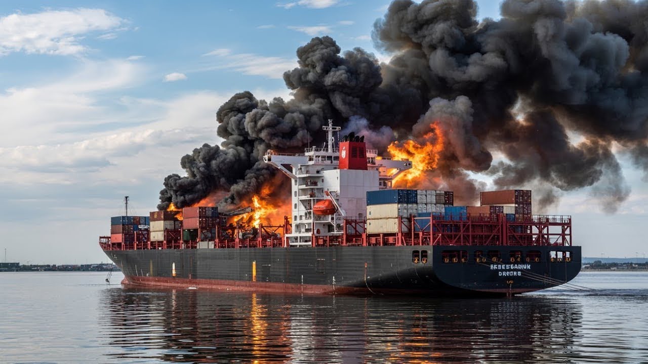 Today, a US cargo ship carrying 5000 tons of explosives was destroyed ...