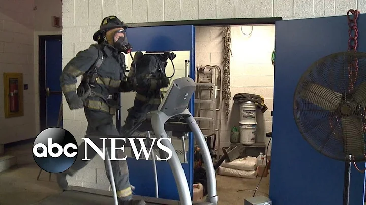 Firefighter finishes half-marathon wearing full gear and tanks