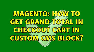 Magento: How to get grand total in checkout cart in custom cms block?