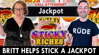 💰 BRITT Helps Stick A Sticky Riches Jackpot 💰