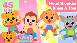Head Shoulder Knees & Toes   The More We Get Together   Little Mascots Nursery Rhymes & Kids Songs