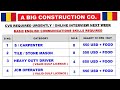 Romania company need S/ CARPENTER TILE/STONE MASON HEAVY DUTY DRIVER JCB OPERATOR