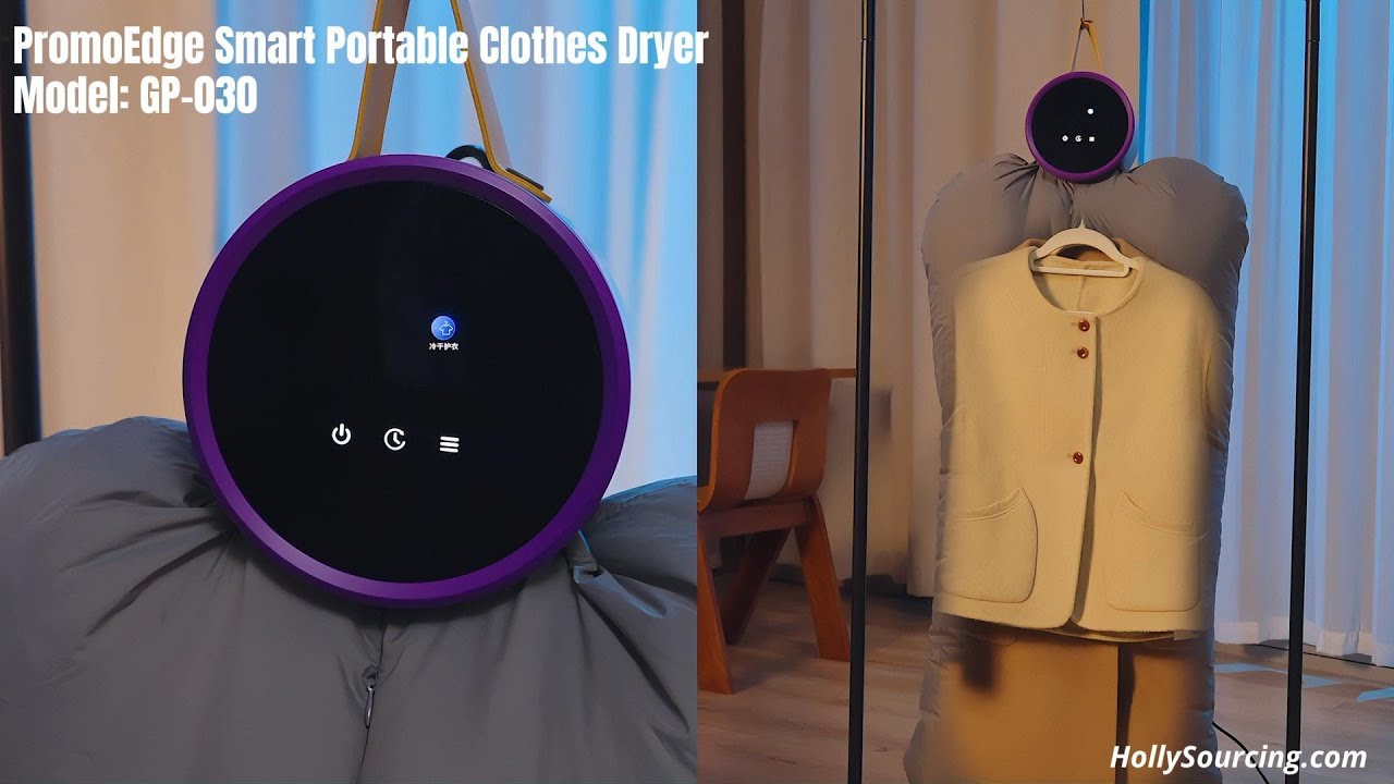Fast drying. Odor elimination. Gentle fabric care. GP 030 PromoEdge Smart Portable Clothes Dryer
