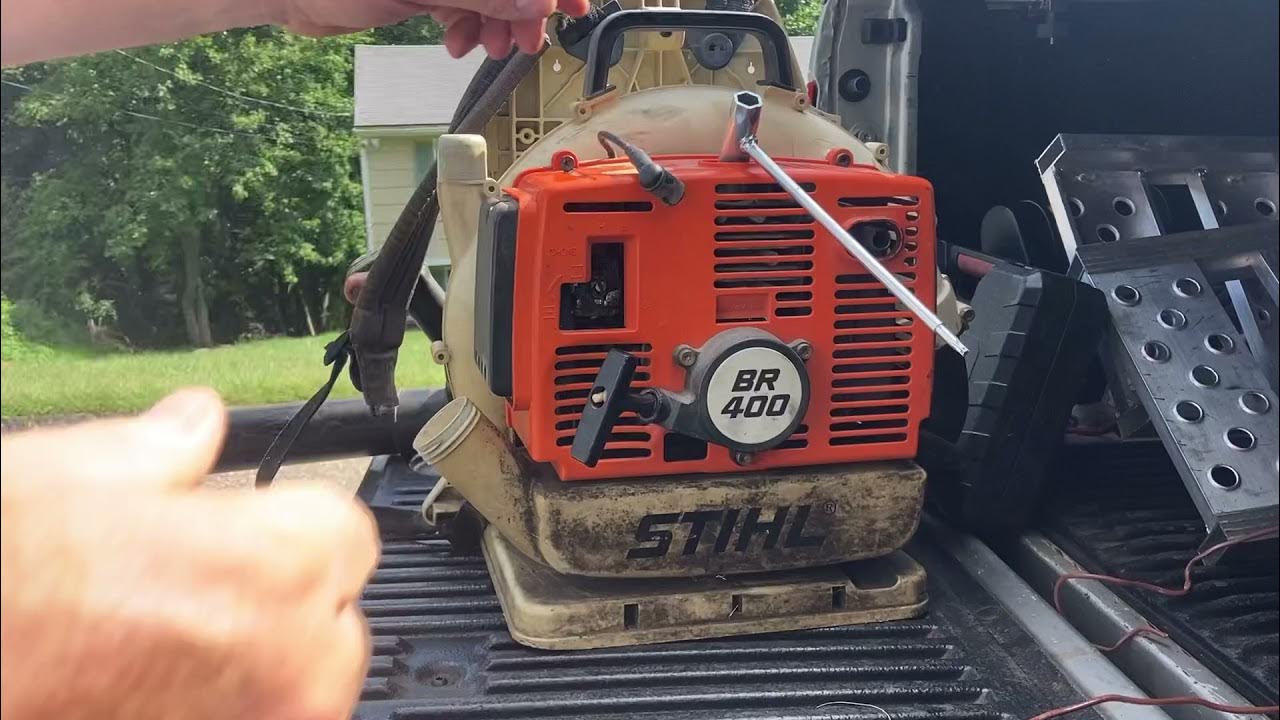 Helping someone out, Stihl BR400 Backpack and Little Wonder blower Also