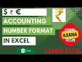 Accounting Number Format in Excel || Rupees ₹ || Learn Excel || iLeana Tech #excellearn #exceltips