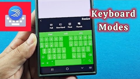 How to change Microsoft Swiftkey keyboard modes