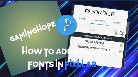 How To Add Custom Fonts In Pixellab App | Make Your Thumbnails Attractive | Install Custom Fonts