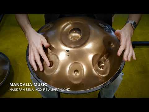 Gamme 432 hz ! Handpan sela inox Ré Amara