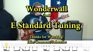 Wonderwall - Oasis (Bass Cover with Tabs)