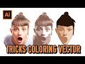 Basic Tutorial Tricks Coloring Vector Portraits | Adobe Illustrator