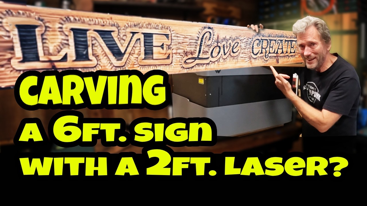 I Made A 6ft. Sign On The WeCreat (Step By Step!)