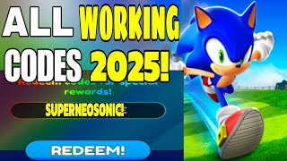 *NEW* ALL WORKING CODES FOR SONIC SPEED SIMULATOR IN 2025 - ROBLOX SONIC SPEED SIMULATOR CODES