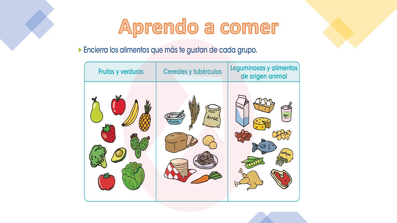 Alimentos de mi comunidad - YouTube