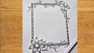 Beautiful Zenspiration zentangle design photo frame border Floral flowers drawing screenshot 2