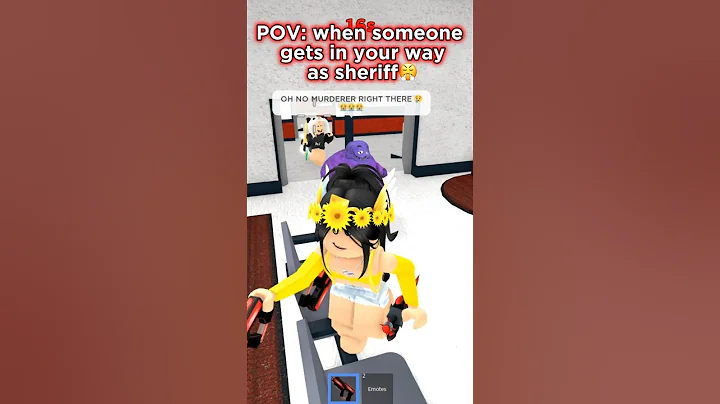 😡When you shoot wrong person as sheriff in MM2..😤 #mm2 #roblox #murdermystery #trend