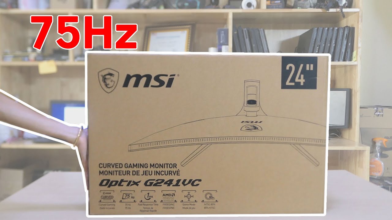 ធ វ ក រប កប រអប Msi Optix G241vc Gaming Monitor Youtube