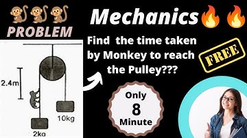 How to Solve a Monkey Problem: Mechanics 🔥🔥 Class 11