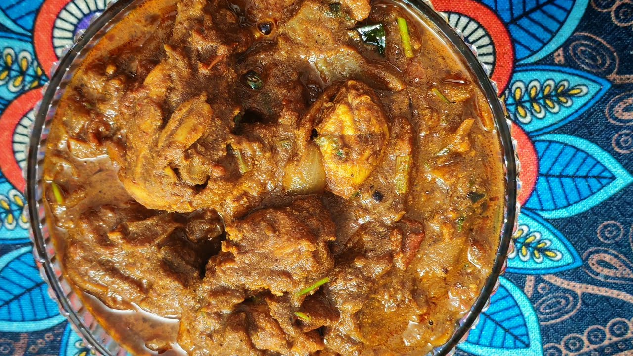 എളുപ്പത്തിൽ തേങ്ങ വറുത്തരച്ച ചിക്കൻകറി 🥰Easy dryroast coconut chickencurry🥰🍲How to make🥰