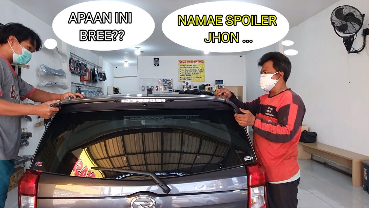 Tutorial Cara Memasang Spoiler dan Talang Air Mobil Sigra