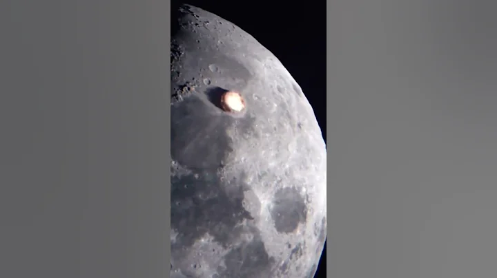 Asteroid Hitting The Moon! #lunarsurface #telescope #moon  #asteroid #shorts - DayDayNews
