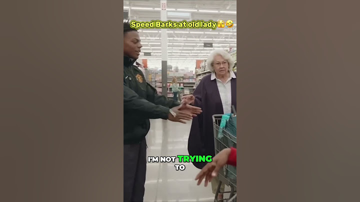 Speed Barks At Angry Old Lady!