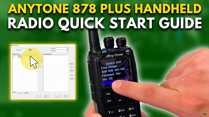 AnyTone 878 Plus Handheld Radio Quick Start Guide