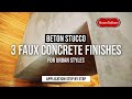 Beton stucco  concrete wall texture 3 application techniques