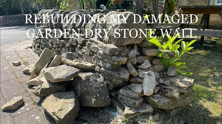 REBUILDING A DRY STONE WALL - HOW TO BUILD A DRY STONE WALL IN YOUR GARDEN -DRY STONE WALLING