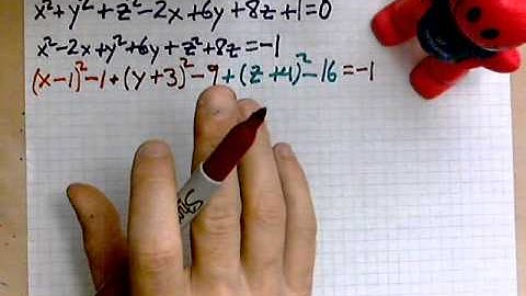 virtuallymath.com: equation of sphere, center and radius