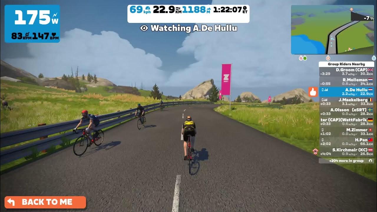 LIVE Zwift Racing FRR Tour France Stage 2 La Reine (1100