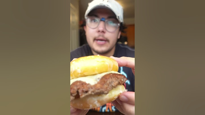 Trying a Donut Burger