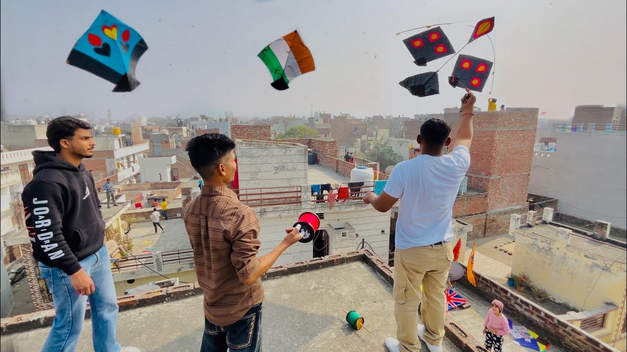 Patangbazi on *BASANT PANCHAMI 2025* in karnal (part-1)❤️flying kites with monofil gold🔥nitishpal13