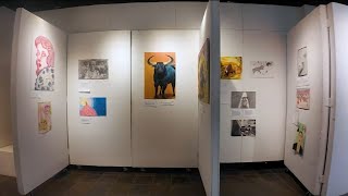 Art students take inspiration from runaway steer in new exhibit