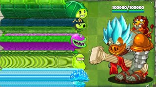PvZ2 Challenge - 200 Plants Max Mastery vs Team Ancient Rome - Who Will Win ?
