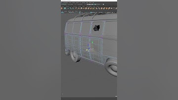 3D Modelling an abandoned VW Bus | Autodesk Maya + Substance 3D Painter #substancepainter | #shorts