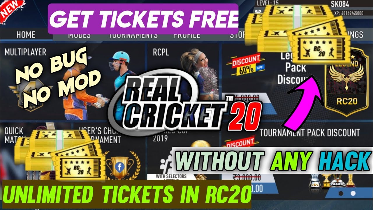 How To Get Unlimited Tickets in Real Cricket 20 में Unlimited Tickets ...