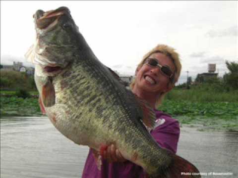 large mouth bass world record 40 pounds fishing - YouTube