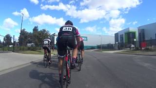 Footscray Cycling Club, B Grade Crit. 25-03-2018 final lap.