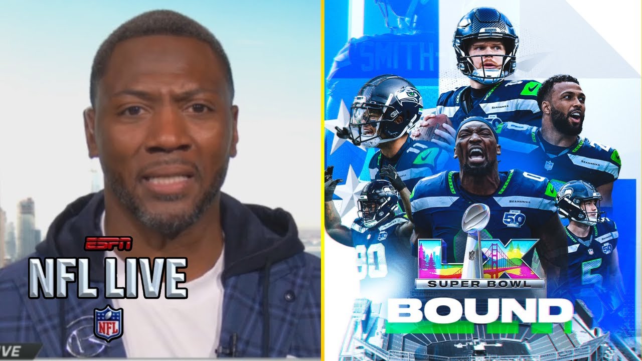 NFL LIVE | Sam Darnold will win Super Bowl! - Ryan Clark on Seahawks beat Broncos 31-27 in NFC Champ