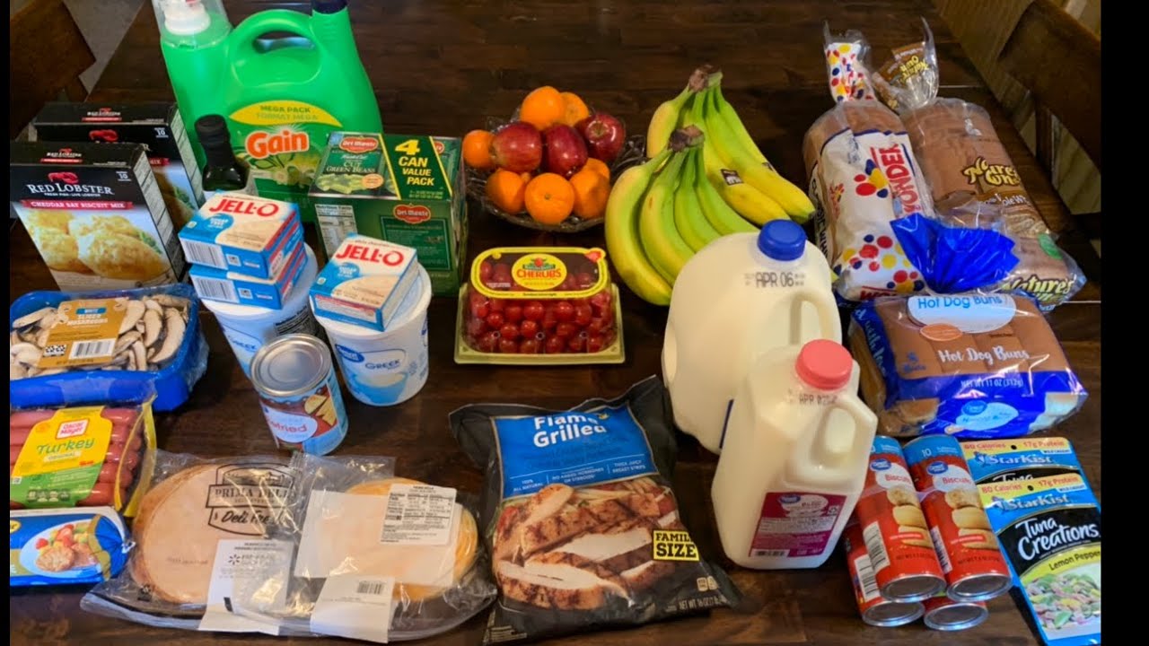 Walmart Grocery Haul Weight Watchers friendly YouTube