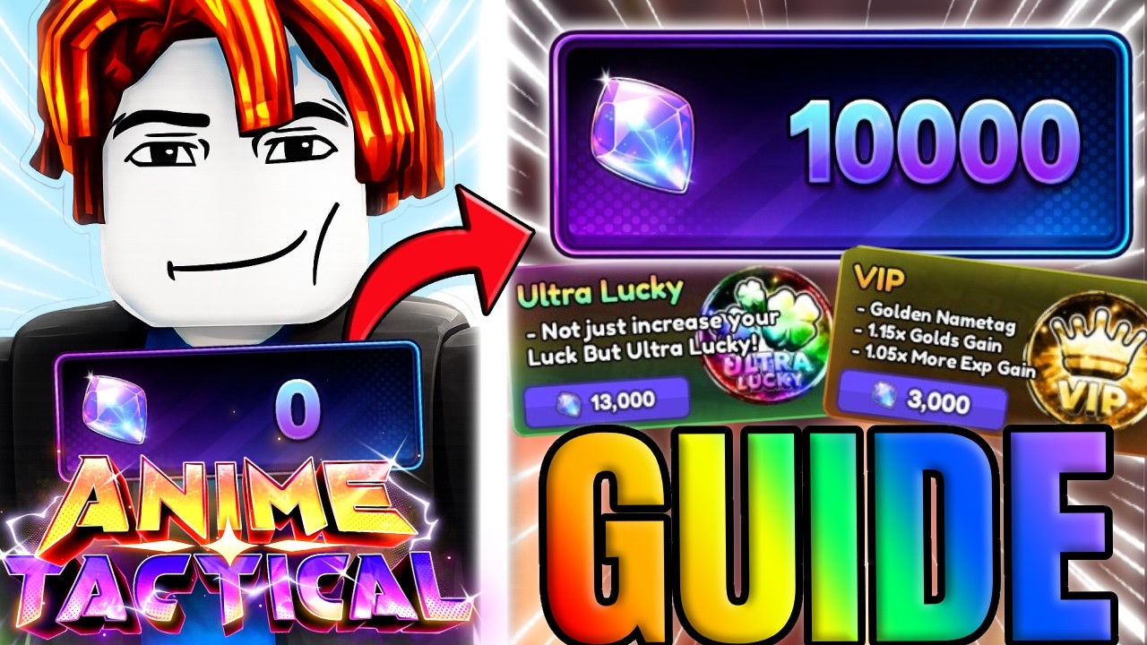 How to Get Gems *FAST* In Anime Tactical Guide! - YouTube